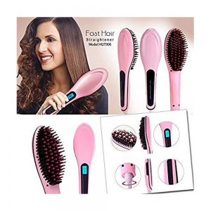 Electric Hair Straightener – Pink