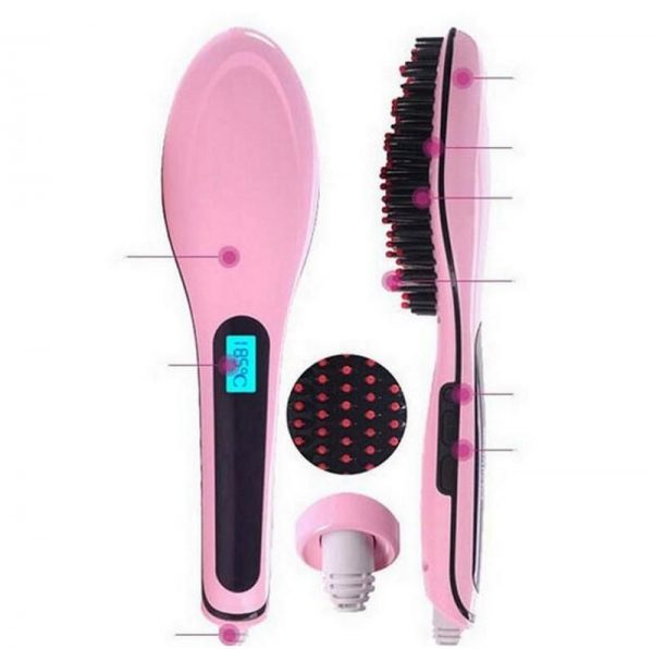 Electric Hair Straightener - Pink