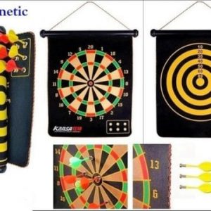 Magnetic Dart Board Game with 6 Soft Darts