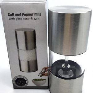 stainless steel salt & pepper grinder with ceramic