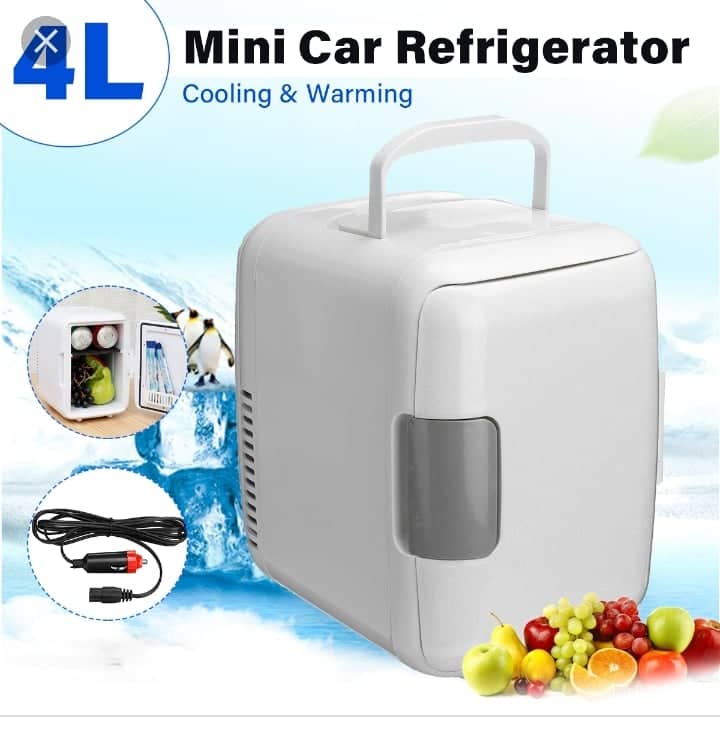 4 Liter Mini Fridge Cooler and Warmer for Home and Car